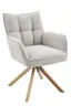 Armlehnstuhl - drehbar, Stoff, Beige