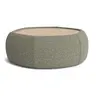 Hocker Serava/Honey - Large, mit Platte, Stoff, Olivgrün