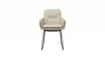 Armlehnstuhl Macano - Stoff & Leder, Beige, Cognac