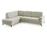 Ecksofa - Ecke links, 3-Sitzer, Stoff, Beige