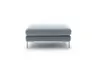 Hocker Solano - LB ca. 90x60 cm, Stoff, Hellblau