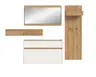 Garderobe - Weiß, Artisan Eiche Nachbildung