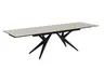 Esstisch MICHELA - ausziehbar, LB ca. 180x95 cm, Glaskeramik, Travertin farbig
