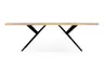Esstisch - LB ca. 240x100 cm, Mango massiv, Schwarz