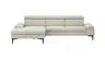 Ecksofa Felipa - Longchair links mit 2,5-Sitzer inkl. Kopfteil verstellbar, Stoff, Natur