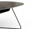 Couchtisch Fano - LBH ca. 121x75x38 cm, HPL Laminat, Graubraun