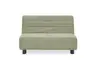 Faltsofa Easy - 2-Sitzer ohne Armlehne, ca. 140 cm inkl. Schlaffunktion, Stoff, Grün