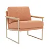Loungesessel Karla - Stoff, Puder