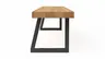Holzbank Clifton - Breite ca. 220 cm, Zerreiche massiv, natur