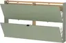 Schuhschrank GIANNA - B ca. 140 cm, Taupegrün, Navarra Eiche Nachbildung