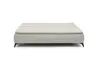 Sofa JANIN - 2-Sitzer, Schlaffunktion mit Bettkasten, Stoff, Beige