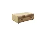Couchtisch -  LBH ca. 115x44x65 cm, Wildeiche teilmassiv