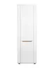 Garderobenschrank - B ca. 65 cm, Eiche Evoke Nachbildung, Weiß Hochglanz