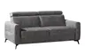 Schlafsofa EM Seipa - Kopfteil verstellbar, Stoff, Grau
