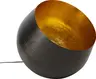 Bodenleuchte- DH ca. 50x50 cm, Stahl vernickelt, Schwarz, Gold