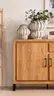 Sideboard Farmingdale light - Eiche massiv, natur geölt