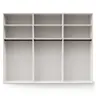 Drehtürenschrank Matera - BTH ca. 301x60x235 cm, Lack Matt, Weiß