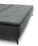 Sofa JANIN - 2-Sitzer, Schlaffunktion mit Bettkasten, Stoff, Dunkelgrau
