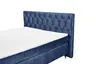 Boxspringbett- Liegefläche ca. 180x200 cm, Stoff Dunkelblau