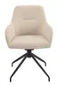 Armlehnstuhl - drehbar, Stoff, Beige