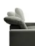 Ecksofa - CALM FLEX 2.0, 3-Sitzer mit Longchari rechts, Kopfteil verstellbar, Stoff, Olive