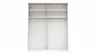 Drehtürenschrank Viana - B ca. 204 cm, Lack, Weiß, Riffholz, Wildeiche