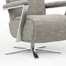   Drehsessel Enno Lazyline - Größe L inkl. Relaxfunktion, Stoff, Silber