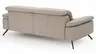 Sofa Rafaela 2.0 - 3-Sitzer inkl. Kopfteil verstellbar, Leder, Champagner