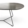 Couchtisch Fano - LBH ca. 96x86x38 cm, HPL, Graubraun