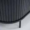 Sideboard - B ca. 140 cm, Eiche Furnier, Schwarz