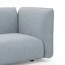 Ecksofa Motone - Ecke links mit 2,5-Sitzer, Stoff, Hellblau