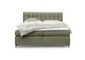 Boxspringbett HINDA- Liegefläche ca. 180x200 cm, Stoff, Olive, Bonell, Inkl. Topper