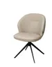 Stuhl MERRITH - drehbar, Leder, Latte