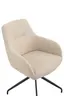 Armlehnstuhl - drehbar, Stoff, Beige