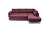 Ecksofa COOL - 2,5-Sitzer mit Ecke rechts, Querschläfer, Stoff, Burgund