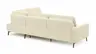 Ecksofa Valera - 3-Sitzer mit Ecke rechts inkl. Rückenlehne verstellbar, Stoff, Natur
