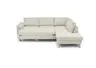 Ecksofa COOL - 2,5-Sitzer mit Ecke rechts, Querschläfer, Stoff, Natur
