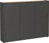 Schuhschrank GASIRA - B ca. 138 cm, Graphit, Navarra Eiche Nachbildung