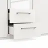 Drehtürenschrank Viana - B. ca. 136 cm, Lack, Weiß