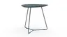Ecktisch Fano - LBH ca. 59x50x50 cm, Fenix, Dunkelblau