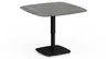 Couchtisch Camas - LBH ca. 75x75x42 cm, Keramik, Dunkelgrau