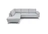 Ecksofa COOL - Ecke links mit 2,5-Sitzer, Stoff, Hellgrau