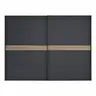 Schwebetürenschrank Viana - BHT ca. 300x230x68 cm, Anthrazit