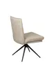 Stuhl MARCELLA - drehbar, Leder, Latte