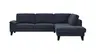 Ecksofa Oviedo - 2,5-Sitzer mit Ecke rechts, Stoff, Dunkelblau