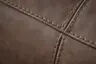 Ecksofa Denver - Longchair links mit 2,5-Sitzer, Leder, Braun