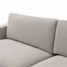 Ecksofa Juni - Ecke links mit 2,5-Sitzer, Stoff, Hellgrau