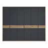 Drehtürenschrank Viana - B ca. 303cm, Lack, Anthrazit