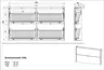 Schuhschrank GIANNA - B ca. 140 cm, Graphit, Navarra Eiche Nachbildung