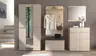 Garderobe - inkl. Sitzkissen, Riva Eiche Nachbildung, Kaschmir